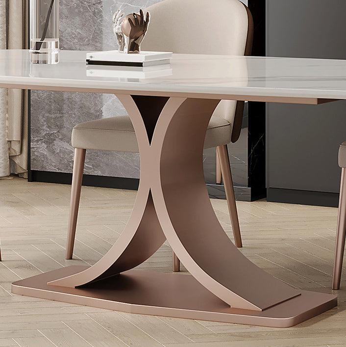 Modern Sintered Stone Dining Set 1/4/5/7 Pieces Rectangular Dining Table Set