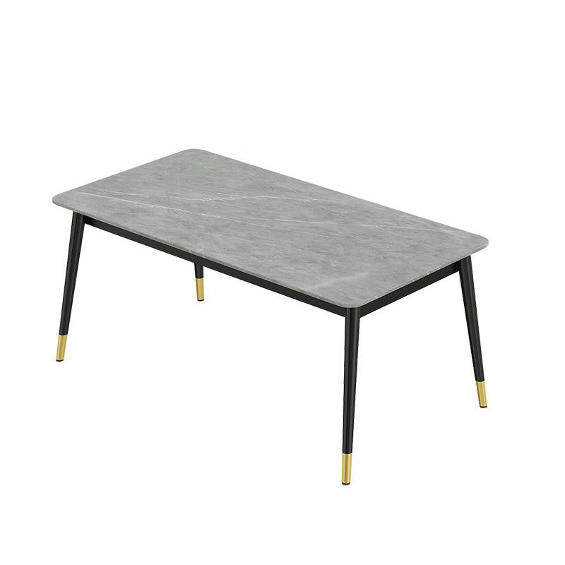 Modern Rectangle Dining Table Set 1/2/3/5/7 Pieces Dinette Set with Sintered Stone Top