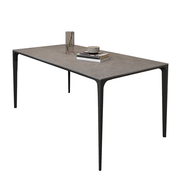 Modern Style Dining Table Sintered Stone Rectangle Table for Home