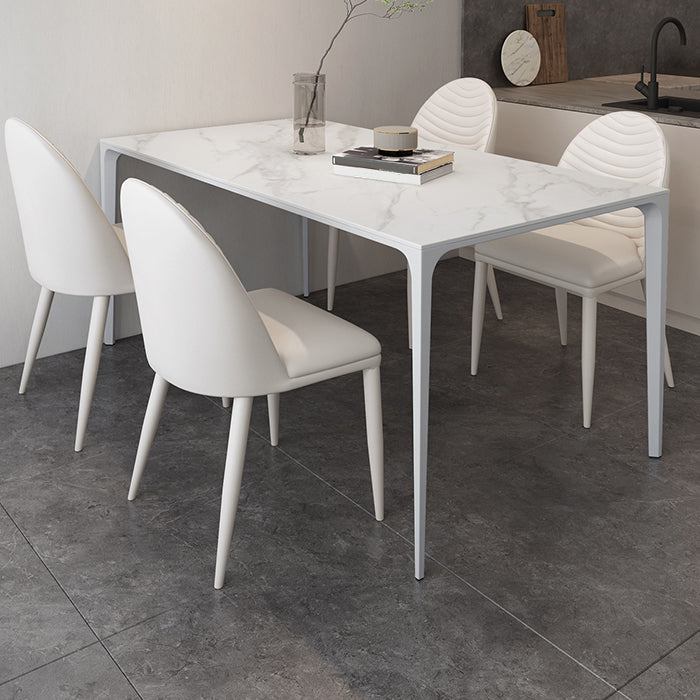 Modern Style Dining Table Sintered Stone Rectangle Table for Home