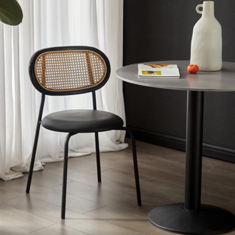 Armless Dining Chairs Industrial Kitchen Side Chairs for Dining Room