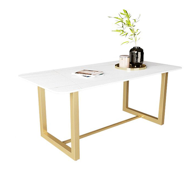 Modern Rectangular Dining Set 1/5/7 Pieces Sintered Stone Dining Table Set