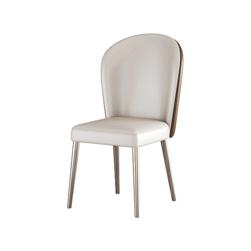 Modern Rectangle Dining Table Set 1/2/5/6 Pieces Dinette Set with White Sintered Stone Top
