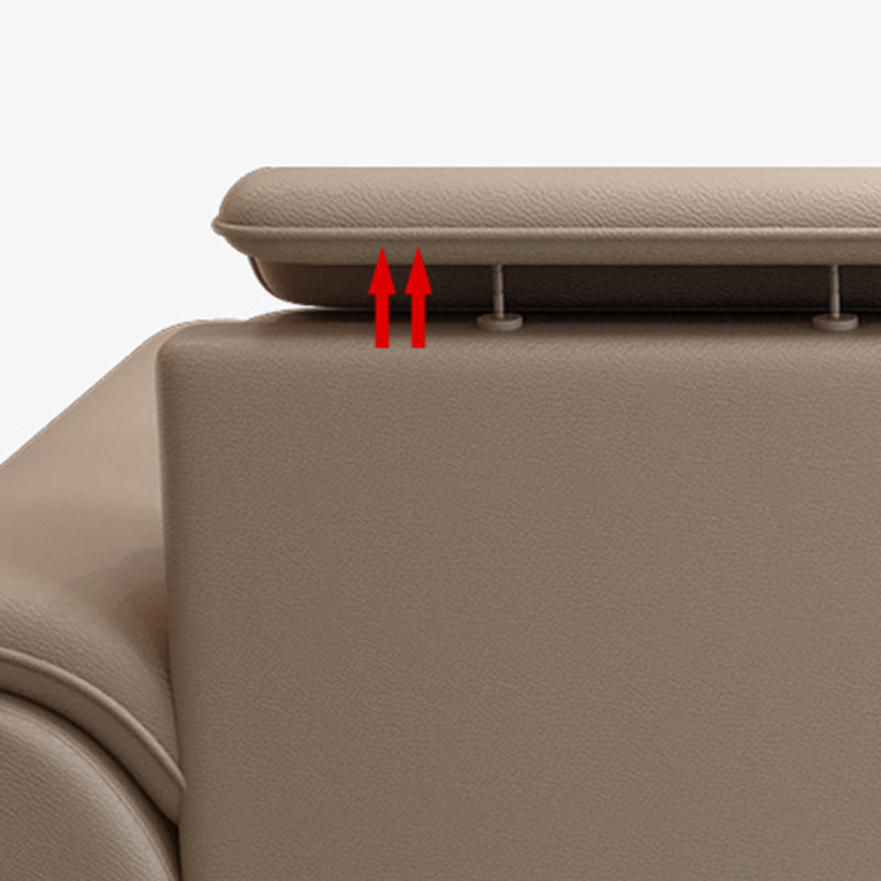 Modern Fabric/Faux Leather Sofa & Chaise with Storage for Living Room