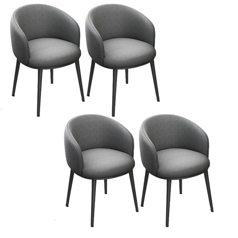 Armless Home Office Chair Modern Low Back Desk Chair No Wheels