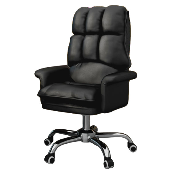 Executive Swivel Chair with Padded Arms Modern Computer Chair with Wheels