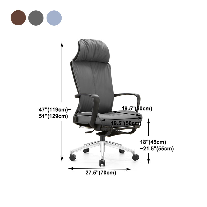 High Back Swivel Office Chair Modern Ergonomic Task Chair with Footrest