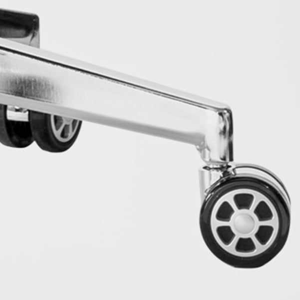 Executive Swivel Chair with Wheels Modern Task Chair with Chrome Frame