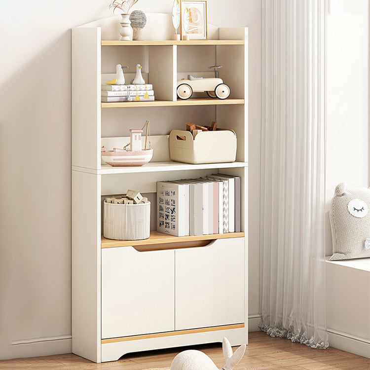 Modern Wooden Bookshelf Closed Back Bookcase for Home Office