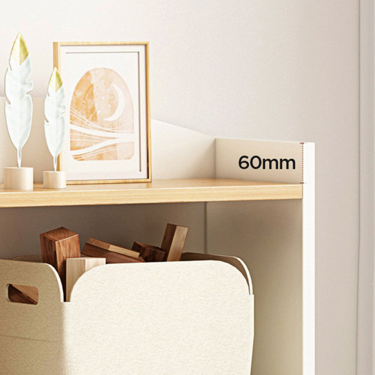 Modern Wooden Bookshelf Closed Back Bookcase for Home Office