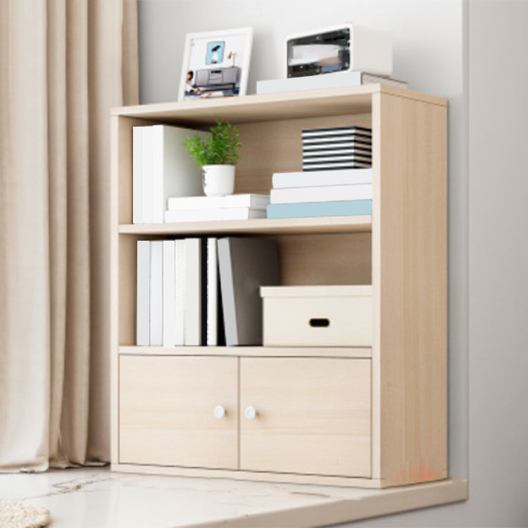 Modern Wooden Bookshelf Closed Back Bookcase for Home Office
