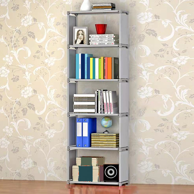 Modern Style Plastic Bookshelf Open Back Bookcase for Living Room
