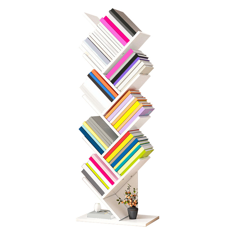 Contemporary Manufactured Wood Bookcase Open Bookshelf for Home