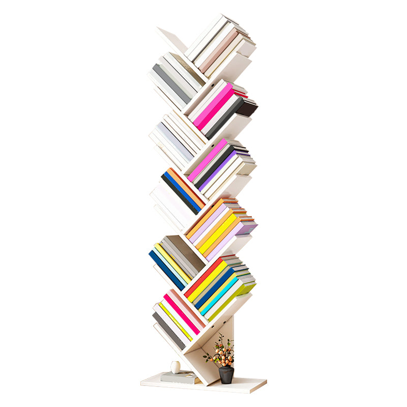 Contemporary Manufactured Wood Bookcase Open Bookshelf for Home