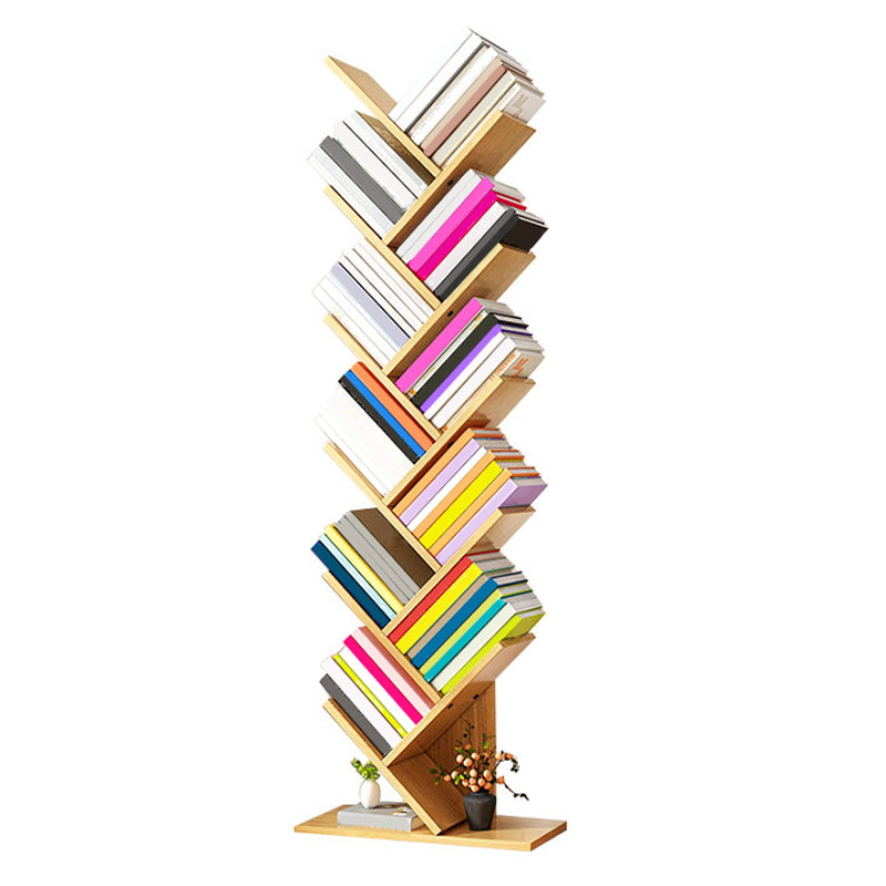 Contemporary Manufactured Wood Bookcase Open Bookshelf for Home