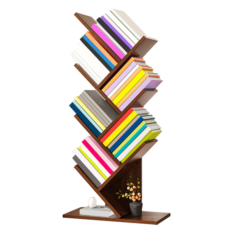 Contemporary Manufactured Wood Bookcase Open Bookshelf for Home