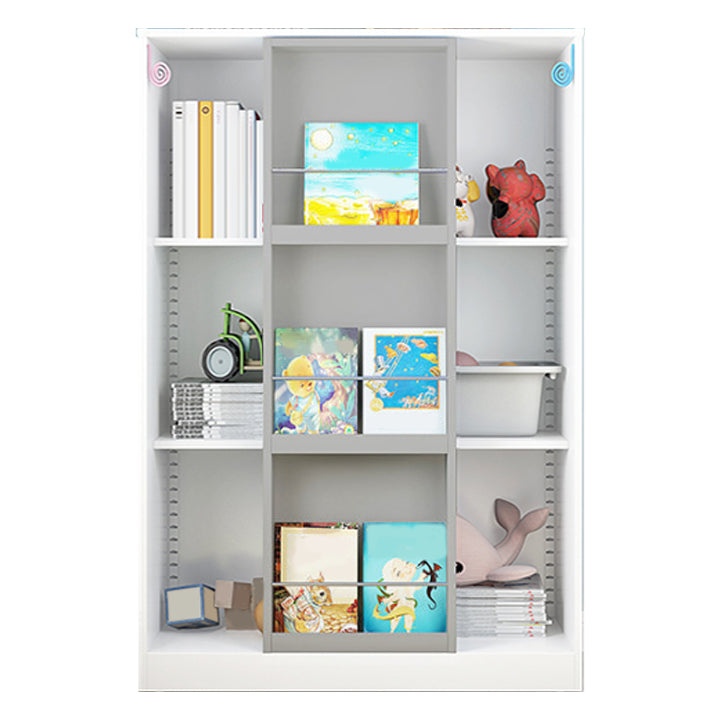Closed Back Bookcase Modern Metal Bookshelves for Home Office