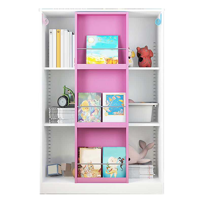 Closed Back Bookcase Modern Metal Bookshelves for Home Office