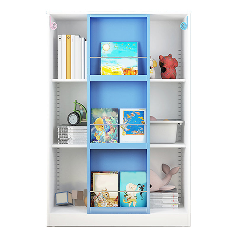 Closed Back Bookcase Modern Metal Bookshelves for Home Office