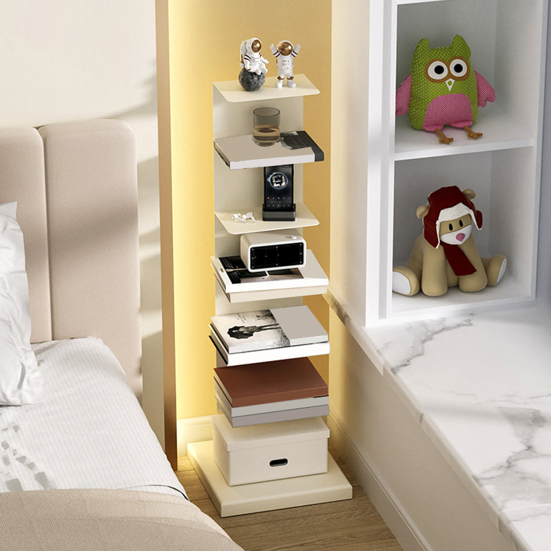 Contemporary Style Metal Bookshelf Open Bookcase for Living Room