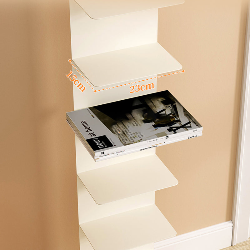 Contemporary Style Metal Bookshelf Open Bookcase for Living Room