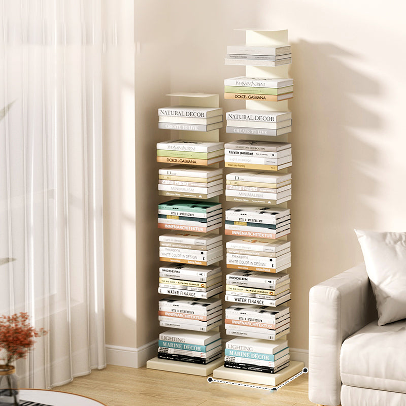 Contemporary Style Metal Bookshelf Open Bookcase for Living Room
