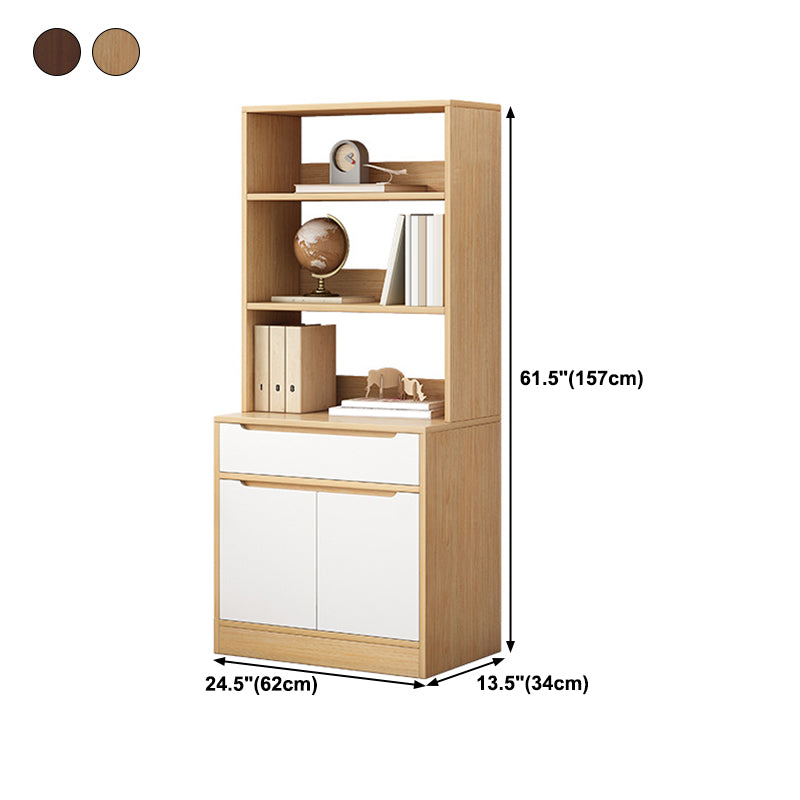 Vertical Shelf Bookcase Engineered Wood Book Shelf for Study Room