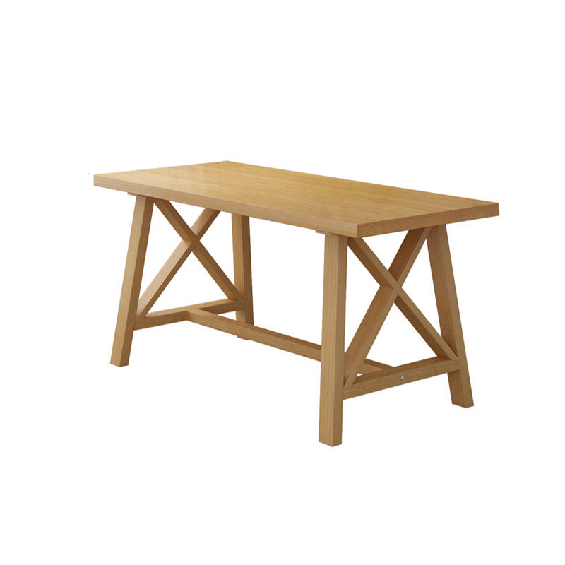 Modern Solid Wood Table and Bench Set 1/2/3/4/5 Pieces Rectangular Dining Set