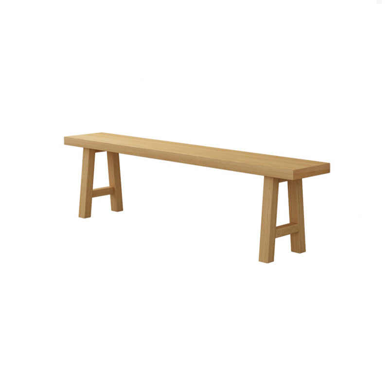 Modern Solid Wood Table and Bench Set 1/2/3/4/5 Pieces Rectangular Dining Set