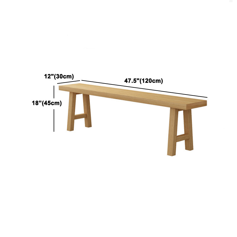 Modern Solid Wood Table and Bench Set 1/2/3/4/5 Pieces Rectangular Dining Set