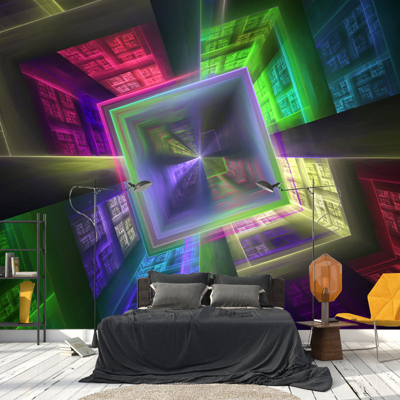 Environmental Photography Wall Mural Geometric Sitting Room Mural Wallpaper