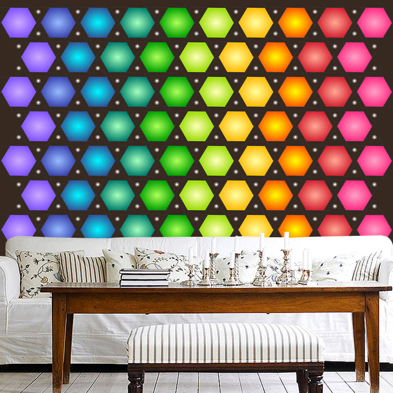 Environmental Photography Wall Mural Geometric Sitting Room Mural Wallpaper