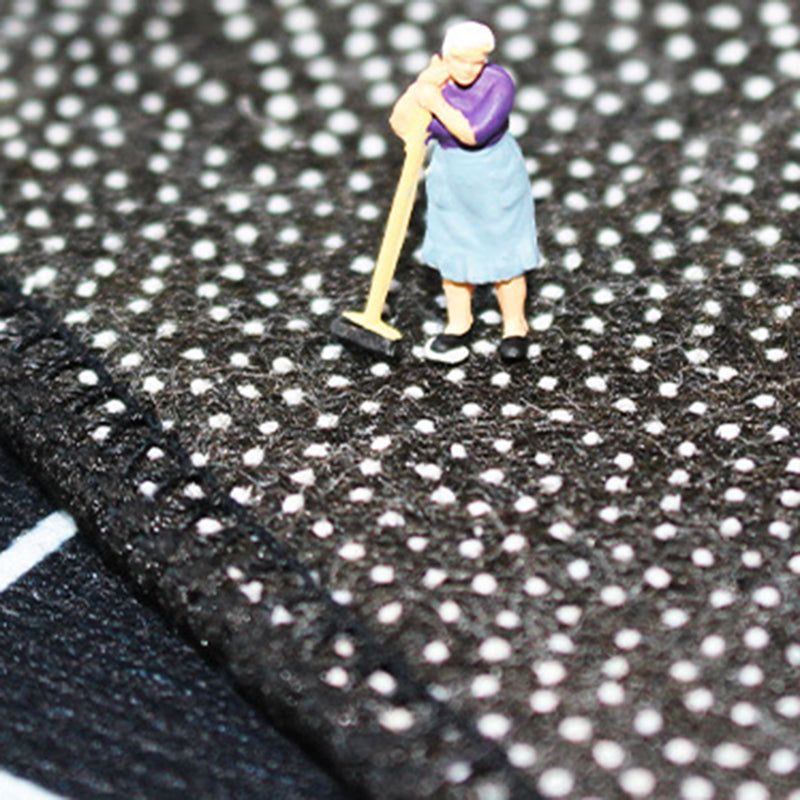 Green Nordic Rug Polyester Color Block Rug Stain Resistant Rug for Living Room