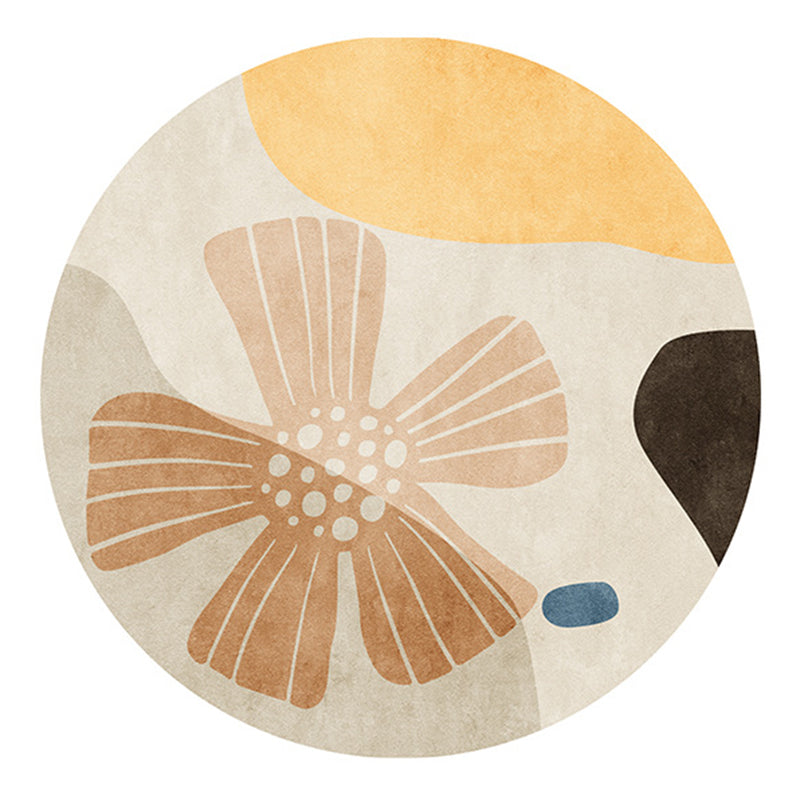 Pink Modern Carpet Polyester Color Lump Carpet Washable Carpet for Living Room