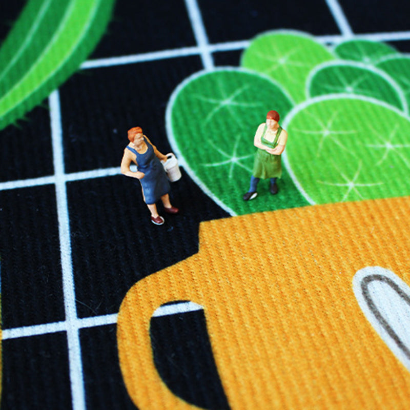 Pink Modern Carpet Polyester Color Lump Carpet Washable Carpet for Living Room