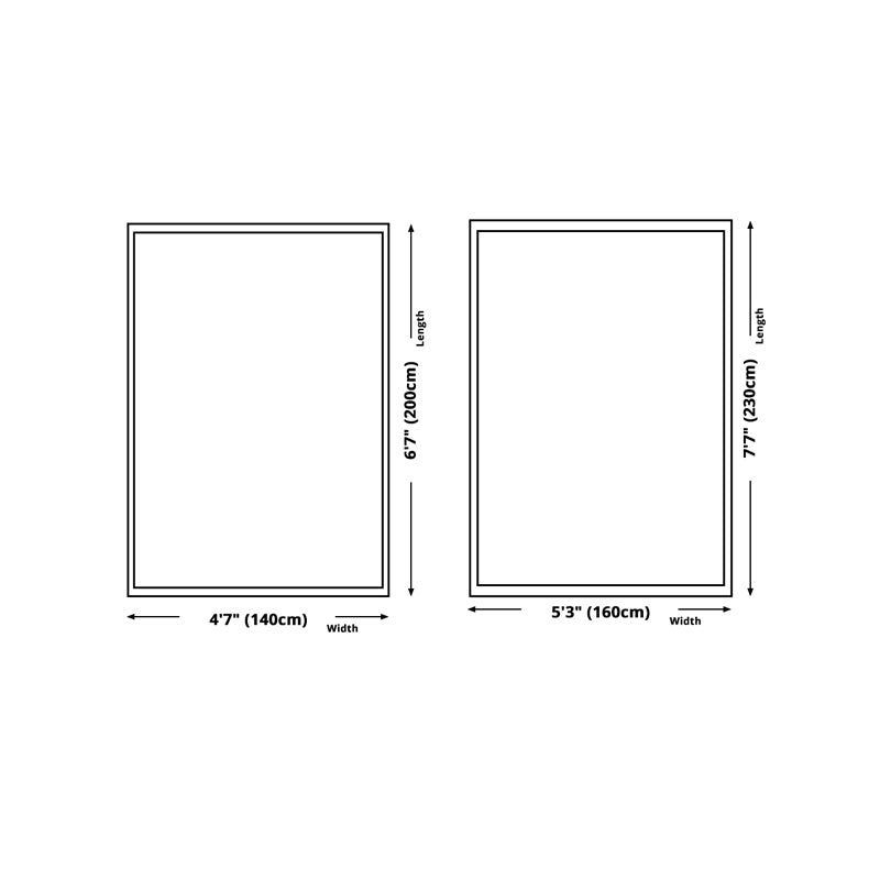 White Modern Rug Polyester Color Lump Rug Washable Rug for Drawing Room