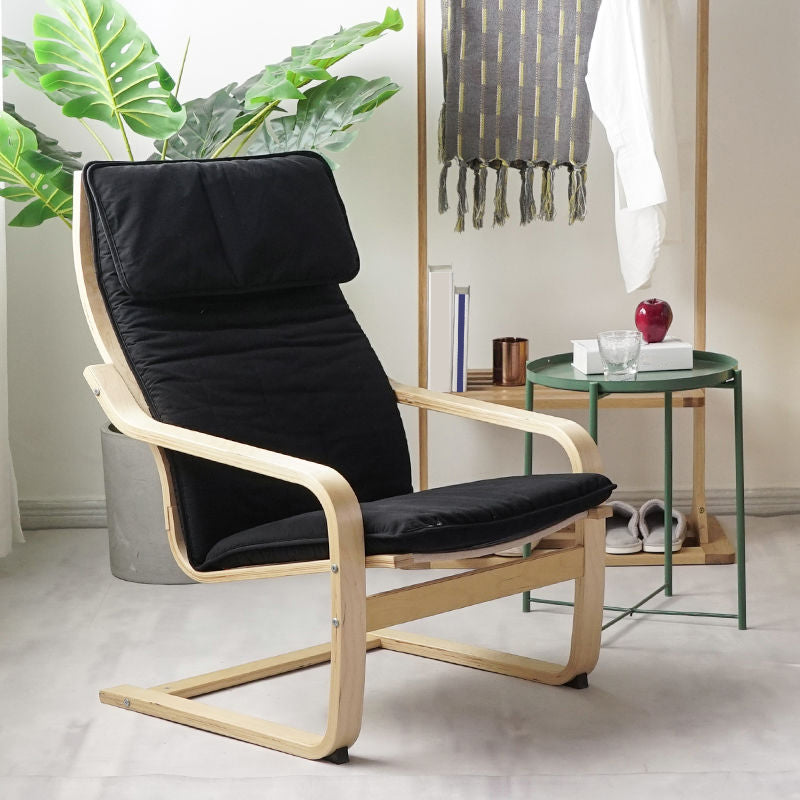 26.77"L x 32.28"W x 38.58"H Modern Cushion Back Sloped Arms Chair