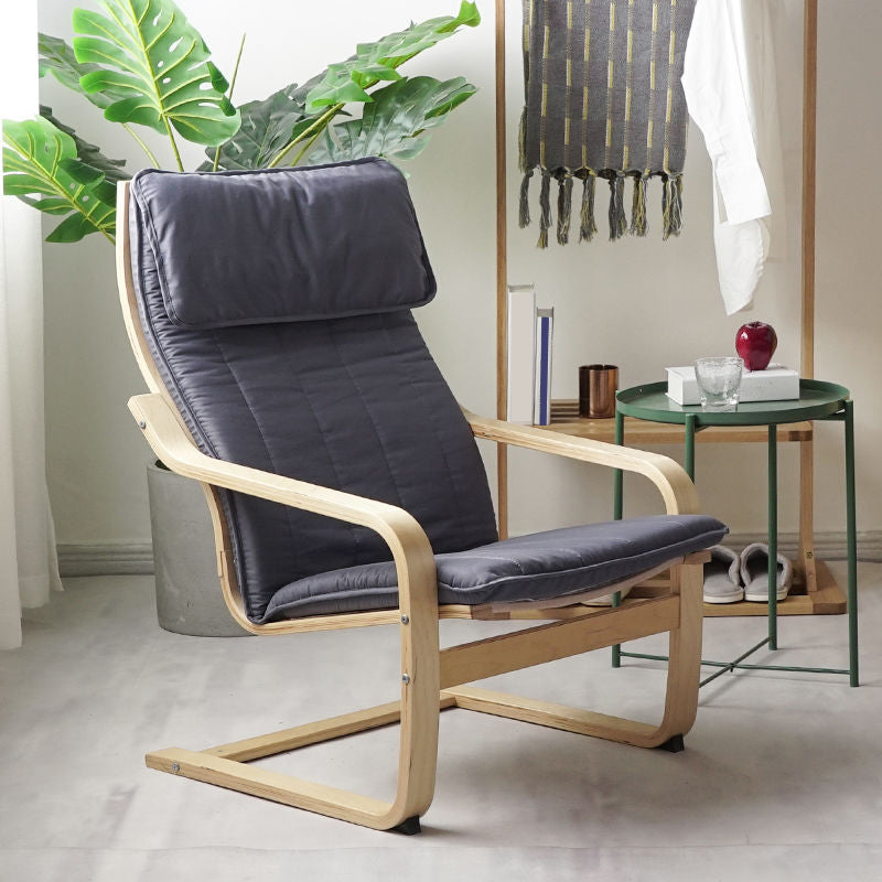 26.77"L x 32.28"W x 38.58"H Modern Cushion Back Sloped Arms Chair