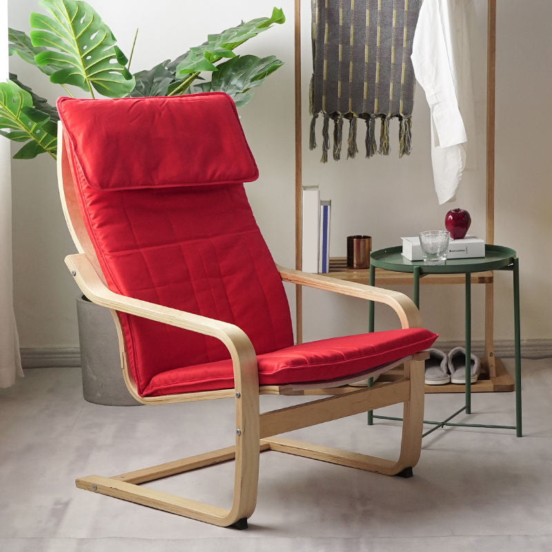 26.77"L x 32.28"W x 38.58"H Modern Cushion Back Sloped Arms Chair