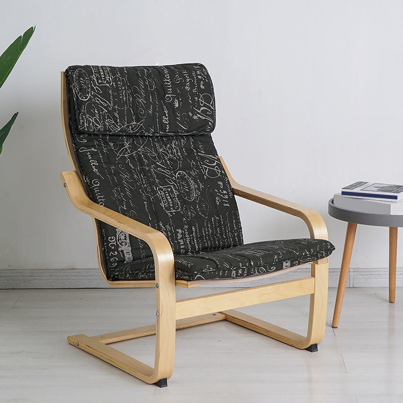 26.77"L x 32.28"W x 38.58"H Modern Cushion Back Sloped Arms Chair