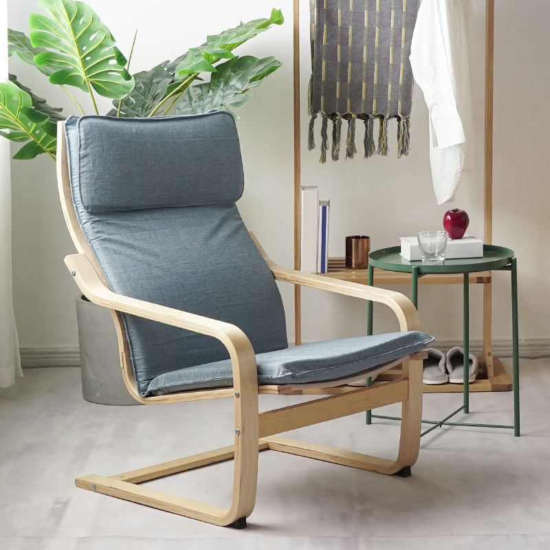 26.77"L x 32.28"W x 38.58"H Modern Cushion Back Sloped Arms Chair