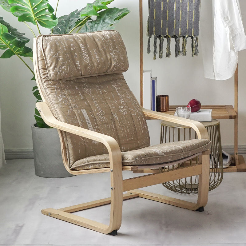 26.77"L x 32.28"W x 38.58"H Modern Cushion Back Sloped Arms Chair