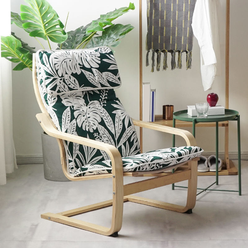 26.77"L x 32.28"W x 38.58"H Modern Cushion Back Sloped Arms Chair