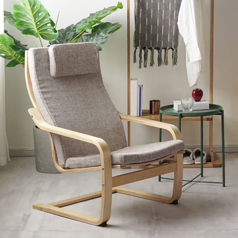 26.77"L x 32.28"W x 38.58"H Modern Cushion Back Sloped Arms Chair