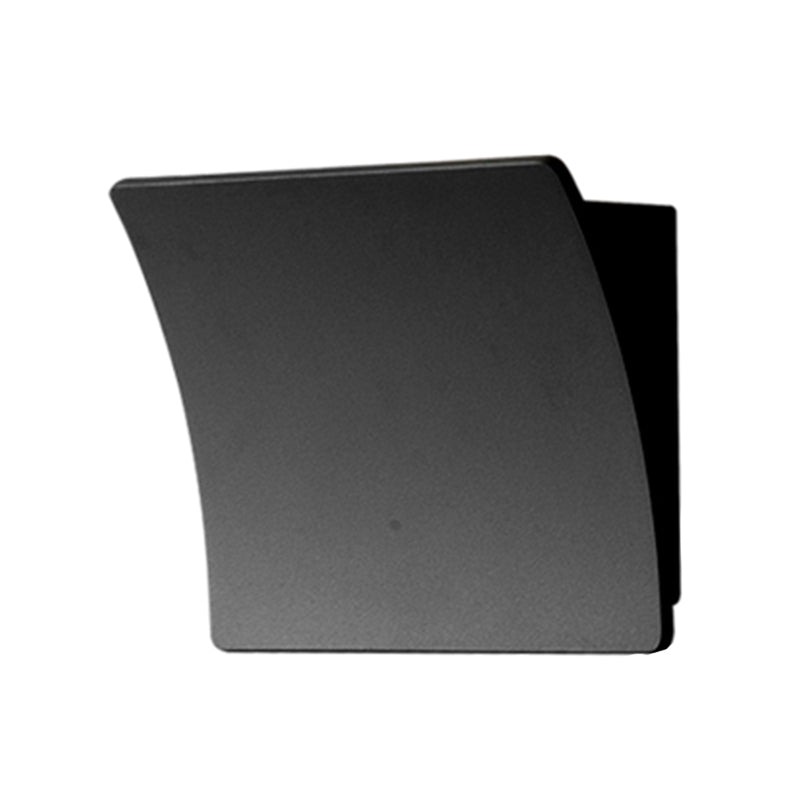 Square Shade Metal Wall Sconce Modern Style 1-Light Wall Mount Lighting