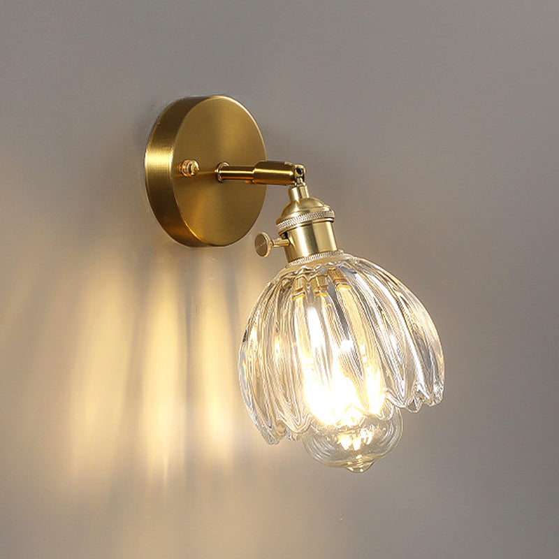 Glass Geometric Wall Sconce Lighting Industrial Style 1 Light Wall Mounted Light