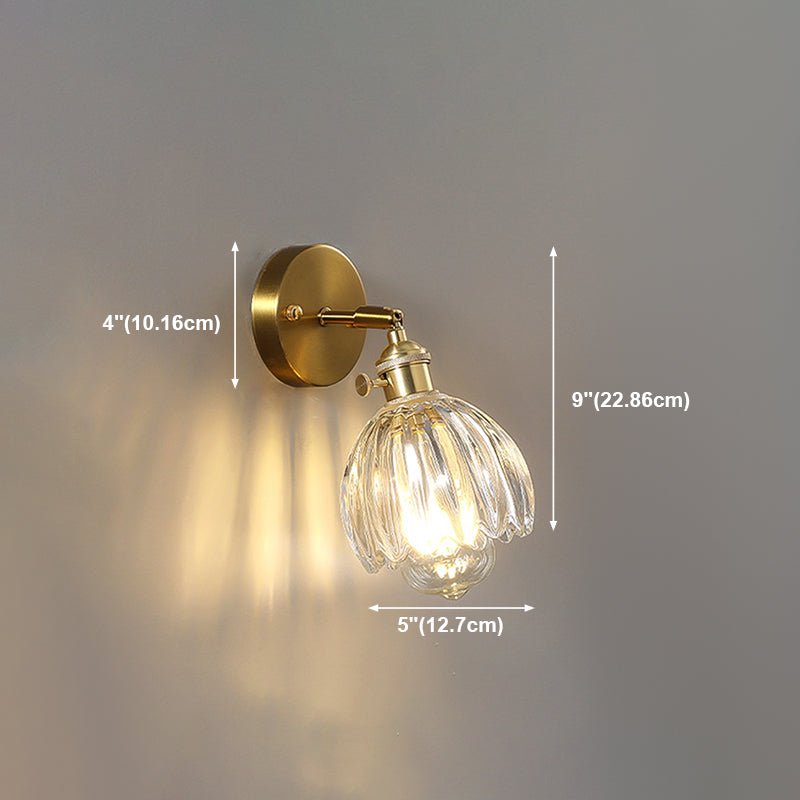 Glass Geometric Wall Sconce Lighting Industrial Style 1 Light Wall Mounted Light