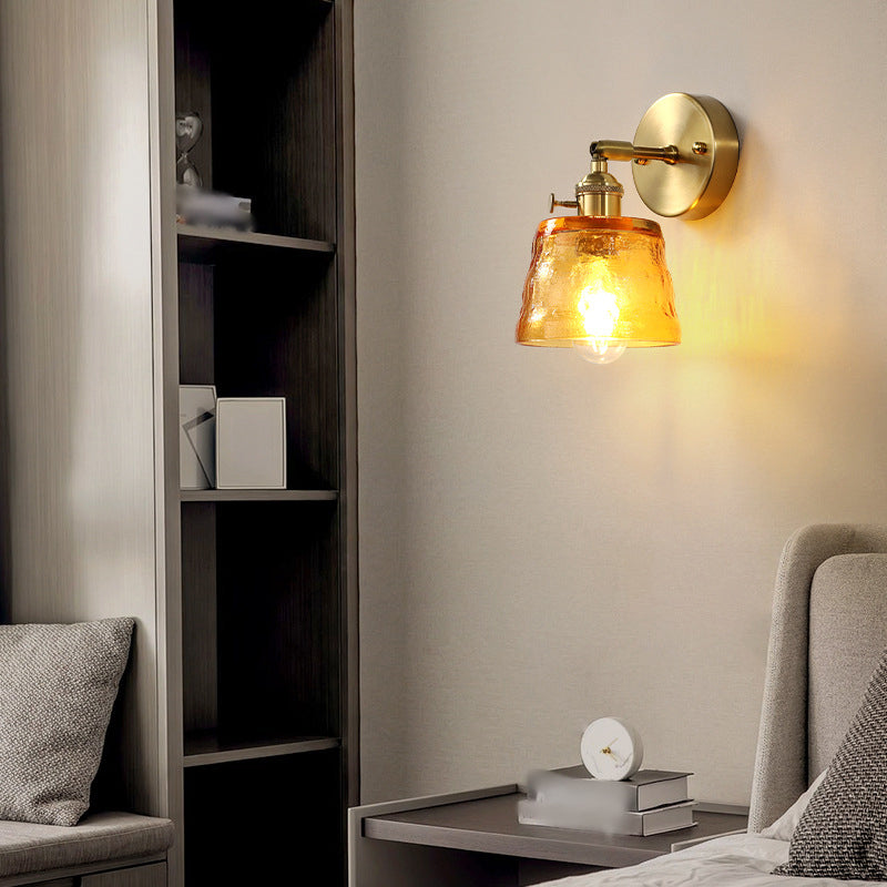 Glass Geometric Wall Sconce Lighting Industrial Style 1 Light Wall Lamps