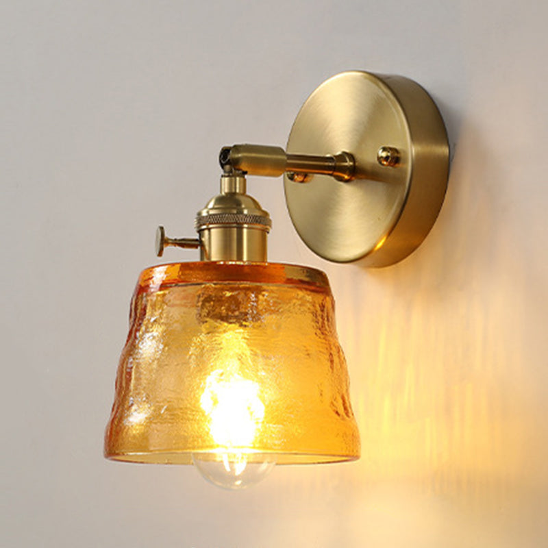 Glass Geometric Wall Sconce Lighting Industrial Style 1 Light Wall Lamps
