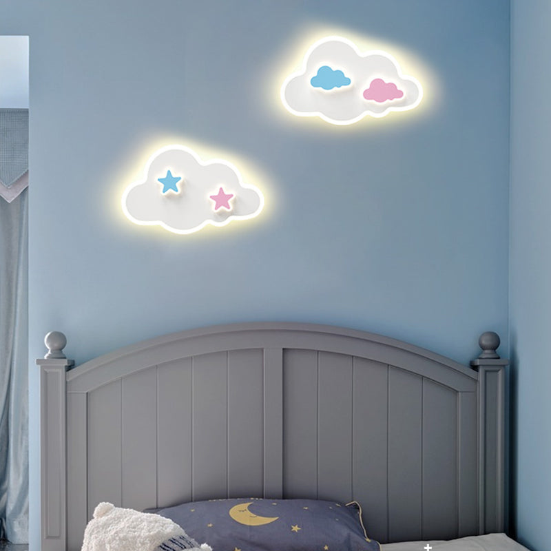 Metal Wall Sconce Lighting Kids Style LED Wall Mounted Lighting